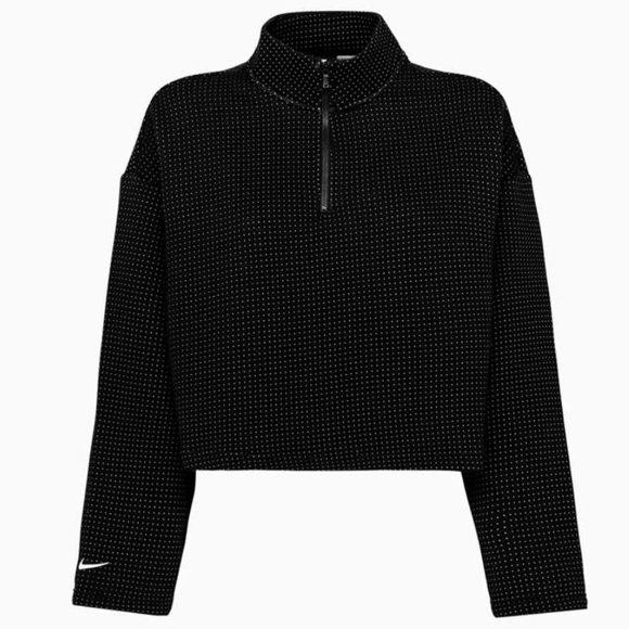 Nike Women's Sportswear Tech Fleece 1/4 Zip Sweatshirt CT0882-010 - Picture 1 of 8